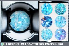 Bundle of six Holographic  Car Coaster designs.