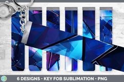 Bundle of six Holographic  Key Fob designs.