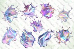Holographic Drips and Splashes Sublimation Clipart Product Image 2