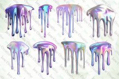 Holographic Drips and Splashes Sublimation Clipart Product Image 3