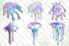 Holographic Drips and Splashes Sublimation Clipart Product Image 5