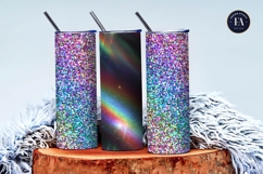 Metallic Rainbow Glitter Foil Holographic Art Digital Paper Product Image 3