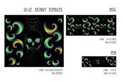Holographic halloween sublimation design for tumbler and mug and pen