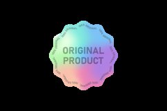 Holographic label original product sticker vector Product Image 2