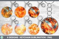 Bundle of six Holographic  Keychain designs.