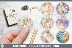 Bundle of six Holographic  Stickers designs.