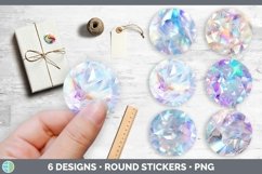 Bundle of six Holographic  Stickers designs.