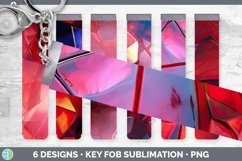 Bundle of six Holographic  Key Fob designs.