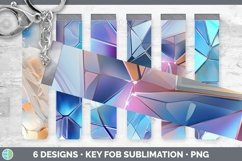 Bundle of six Holographic  Key Fob designs.
