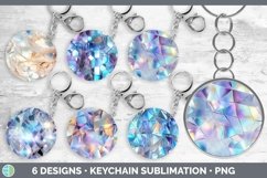 Bundle of six Holographic  Keychain designs.