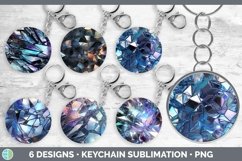 Bundle of six Holographic  Keychain designs.