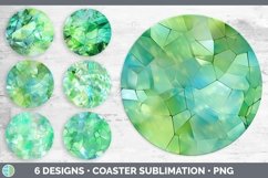 Bundle of six Holographic  Round Coaster designs.