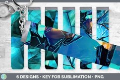Bundle of six Holographic  Key Fob designs.