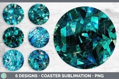 Bundle of six Holographic  Round Coaster designs.