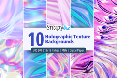 Holographic Texture Digital Backgrounds Product Image 1