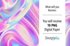 Holographic Texture Digital Backgrounds Product Image 5