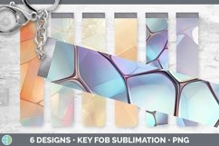 Bundle of six Holographic  Key Fob designs.