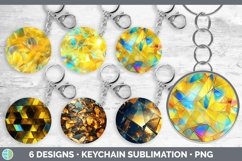 Bundle of six Holographic  Keychain designs.