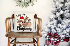 Holy Cow It's Christmas Sublimation | Heifer | Christmas Cow Product Image 3