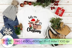 Holy Cow It's Christmas Sublimation | Heifer | Christmas Cow Product Image 1