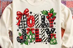 Holy Jolly Plaid Christmas PNG Product Image 4