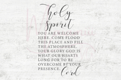 Holy Spirit You Are Welcome Here SVG | Christian Home Decor Product Image 4
