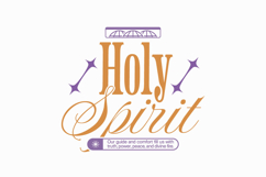 Holy Spirit Retro Christian Urban T-shirt Design Product Image 1