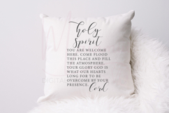 Holy Spirit You Are Welcome Here SVG | Christian Home Decor Product Image 3