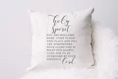 Holy Spirit You Are Welcome Here SVG | Christian Home Decor Product Image 3