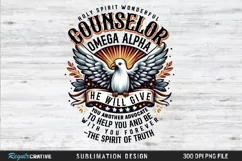 Holy Spirit Wonderful Counselor Sublimation PNG Product Image 2