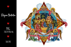 christening, vintage, religious, heaven, communion, faith, sacrament, saviour, epiphany, christian, evangelical, orthodox, greek, art, saint, holy, king, baptism, confirmation, angels, religion, sky, illustration, god, blessing, byzantine