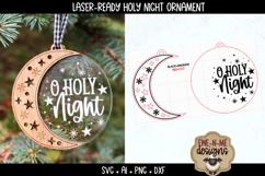 O Holy Night Christmas Ornament | Laser Ready SVG Product Image 2