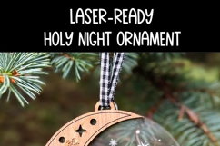 O Holy Night Christmas Ornament | Laser Ready SVG Product Image 3
