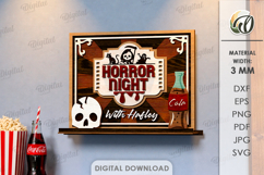 3D Home Cinema Signs Bundle Laser Cut. Wall Decor SVG Product Image 11