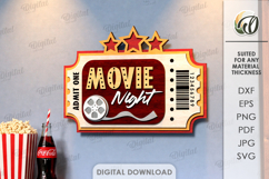 3D Home Cinema Signs Bundle Laser Cut. Wall Decor SVG Product Image 12