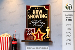 3D Home Cinema Signs Bundle Laser Cut. Wall Decor SVG Product Image 14
