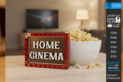 Home Cinema Tiered Tray Laser Cut Bundle|Home Theater Signs Product Image 9
