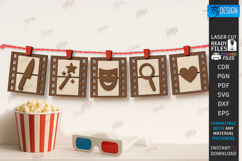 Home Cinema Tiered Tray Laser Cut Bundle|Home Theater Signs Product Image 4