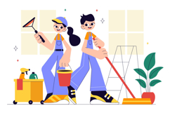 10 Home Cleaning Service Illustration Product Image 4