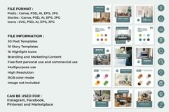 Home Decor Green Instagram Templates| CANVA-PS-AI Product Image 2