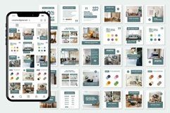 Home Decor Green Instagram Templates| CANVA-PS-AI Product Image 4