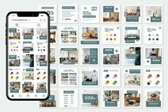 Home Decor Green Instagram Templates| CANVA-PS-AI Product Image 4