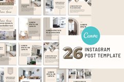 Home Décor Instagram Post Template | Interior Canva Product Image 6