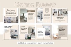 Home Décor Instagram Post Template | Interior Canva Product Image 3