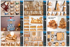 Home Decor Laser Cut Mega Bundle | 3D Home Laser | Modern Product Image 3