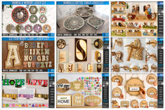 Home Decor Laser Cut Mega Bundle | 3D Home Laser | Modern Product Image 6