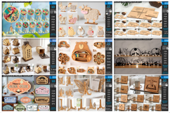 Home Decor Laser Cut Mega Bundle | 3D Home Laser | Modern Product Image 2