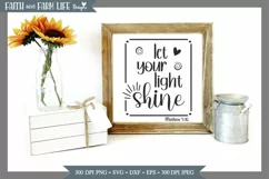 Let your light shine let you| Christian SVG Product Image 2