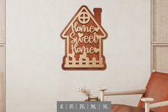 Home Sweet Home, Lovely House 3D Laser Cutting Design Product Image 1