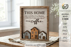 3D Family Home Decor Laser Cut. Stand Decor SVG Product Image 1